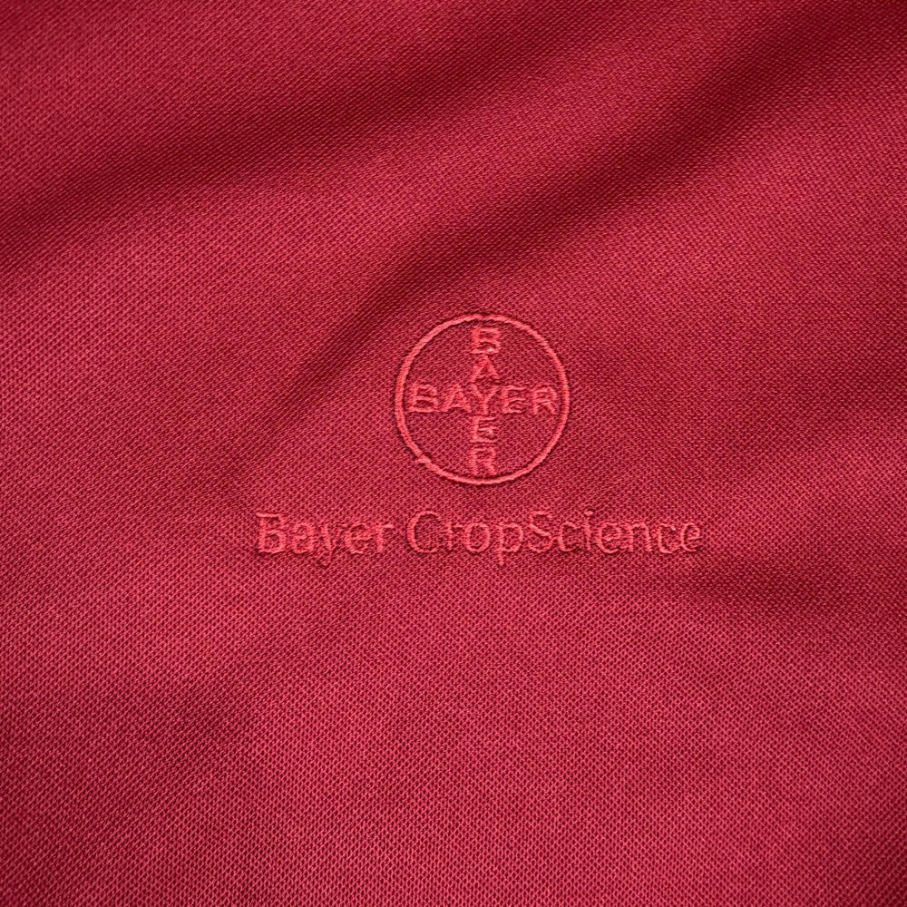 Nike Polo Shirt Mens 3XL Dri-FIT 363807-677 Red Bayer CropScience EUC - Picture 4 of 9